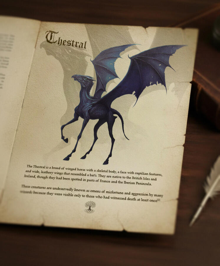 Book art - Bestiary character art example