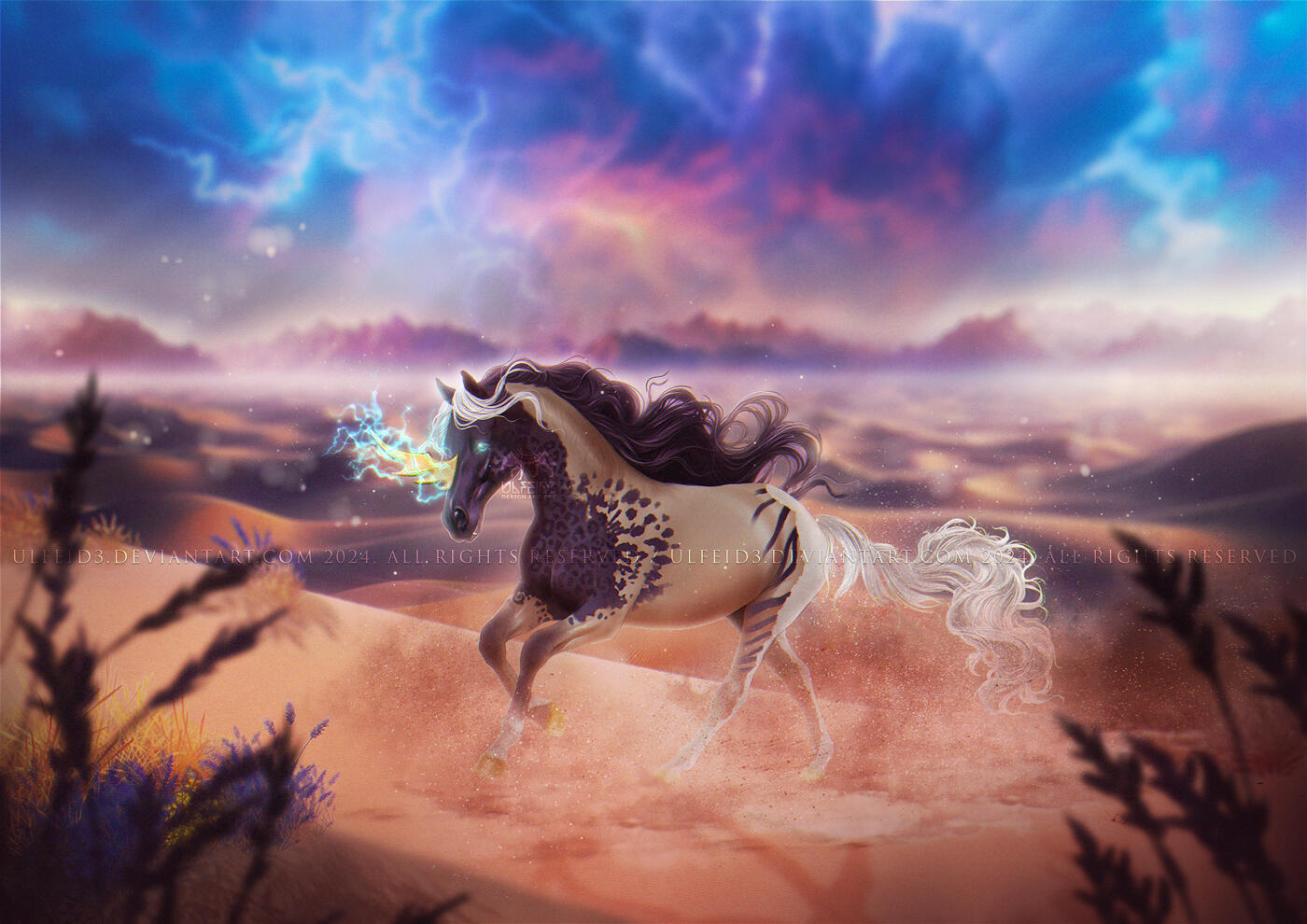 Horse photomanipulation "Thunderstruck" by Ulfeid3 Horse photomanipulation "Thunderstruck" by Ulfeid3