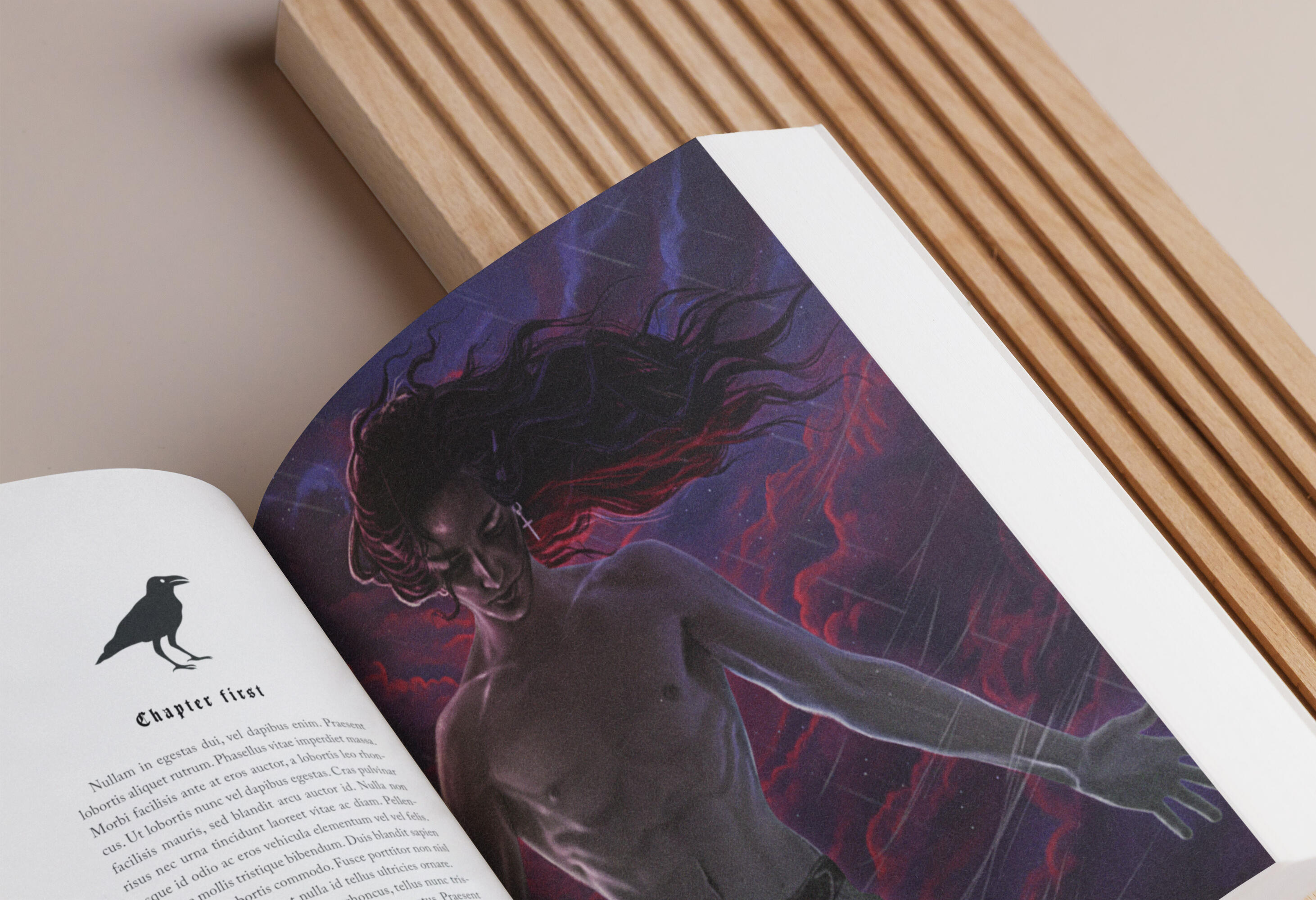 Book art - Chapter opener example with character art