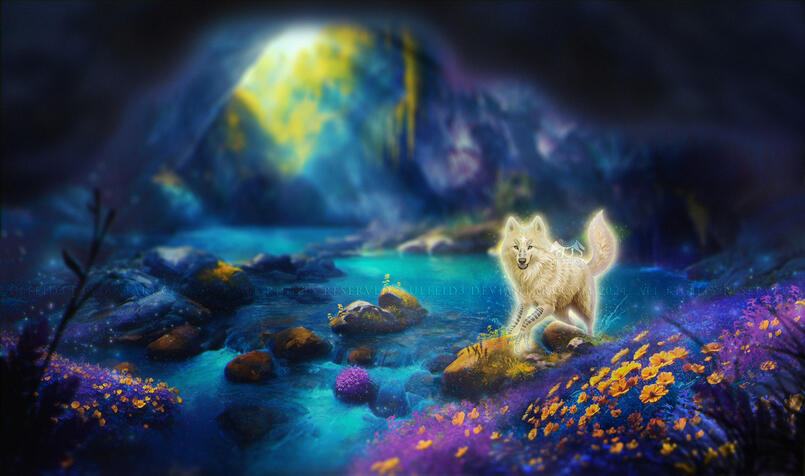 Digital art - Fantasy feral art by Ulfeid3