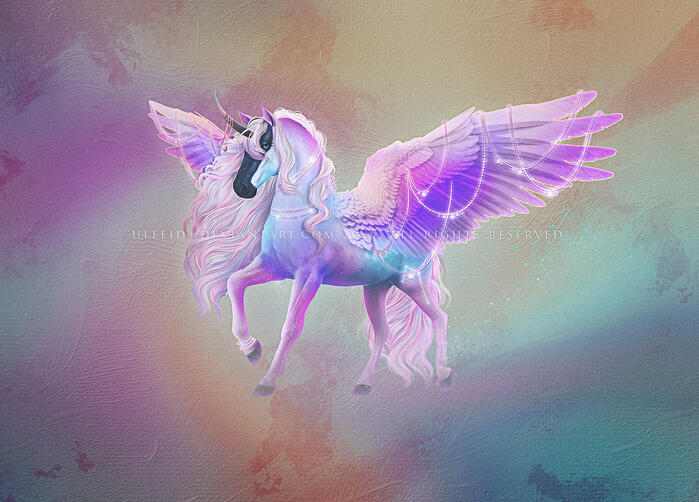 FULL RENDER - Fullbody Pegasus by Ulfeid3