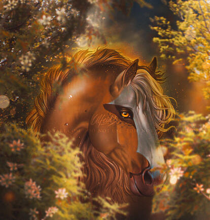 Digital art - Fantasy feral art by Ulfeid3