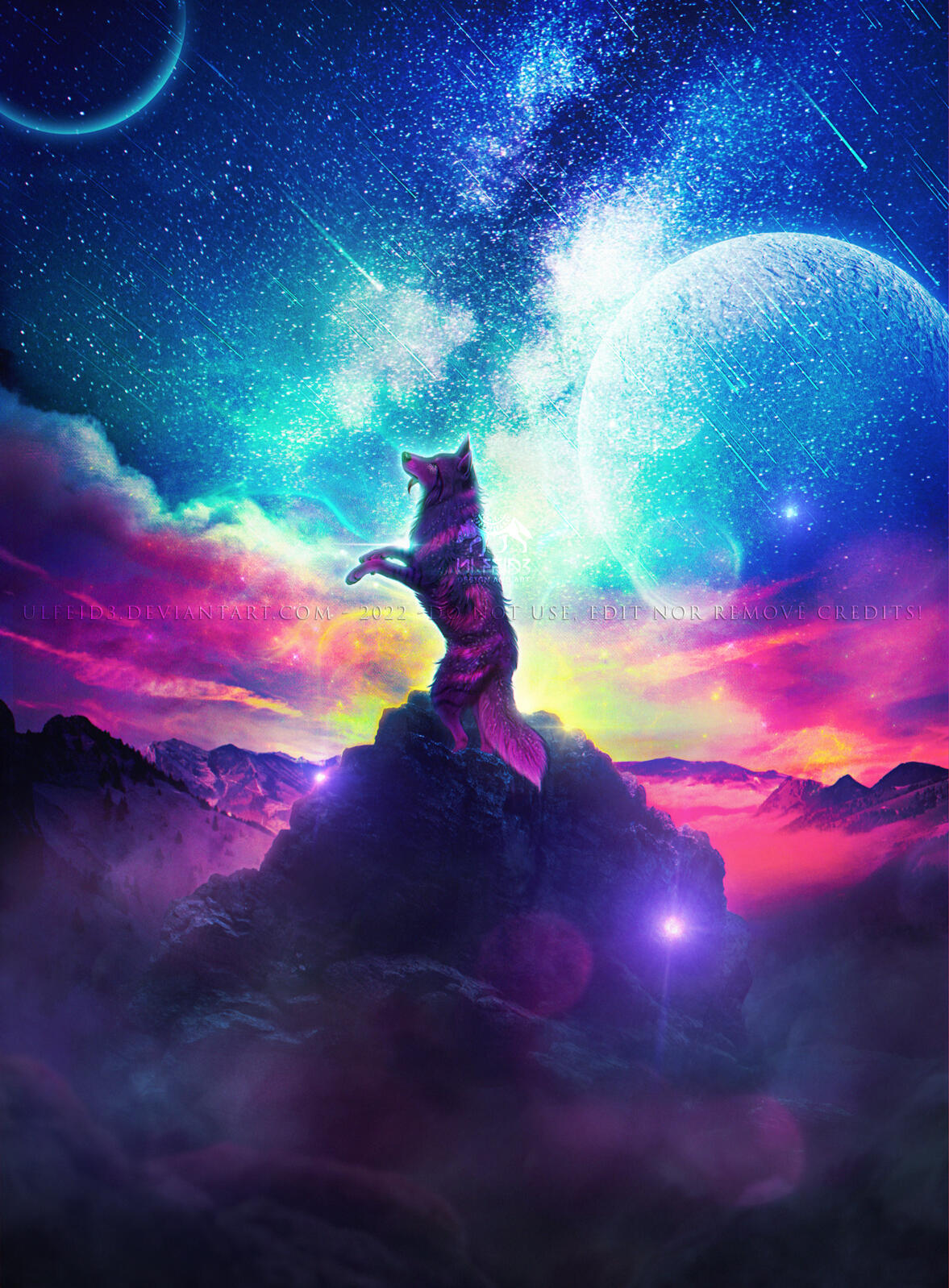 Digital art - Fantasy feral art by Ulfeid3
