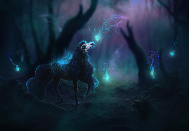 Digital art - Fantasy feral art by Ulfeid3