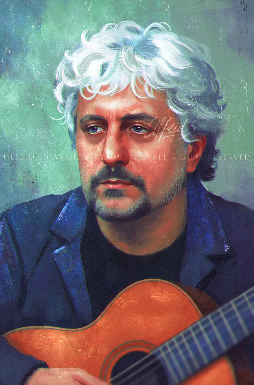 Character art bust by Ulfeid3 - Pino Daniele tribute Character art bust by Ulfeid3 - Pino Daniele tribute
