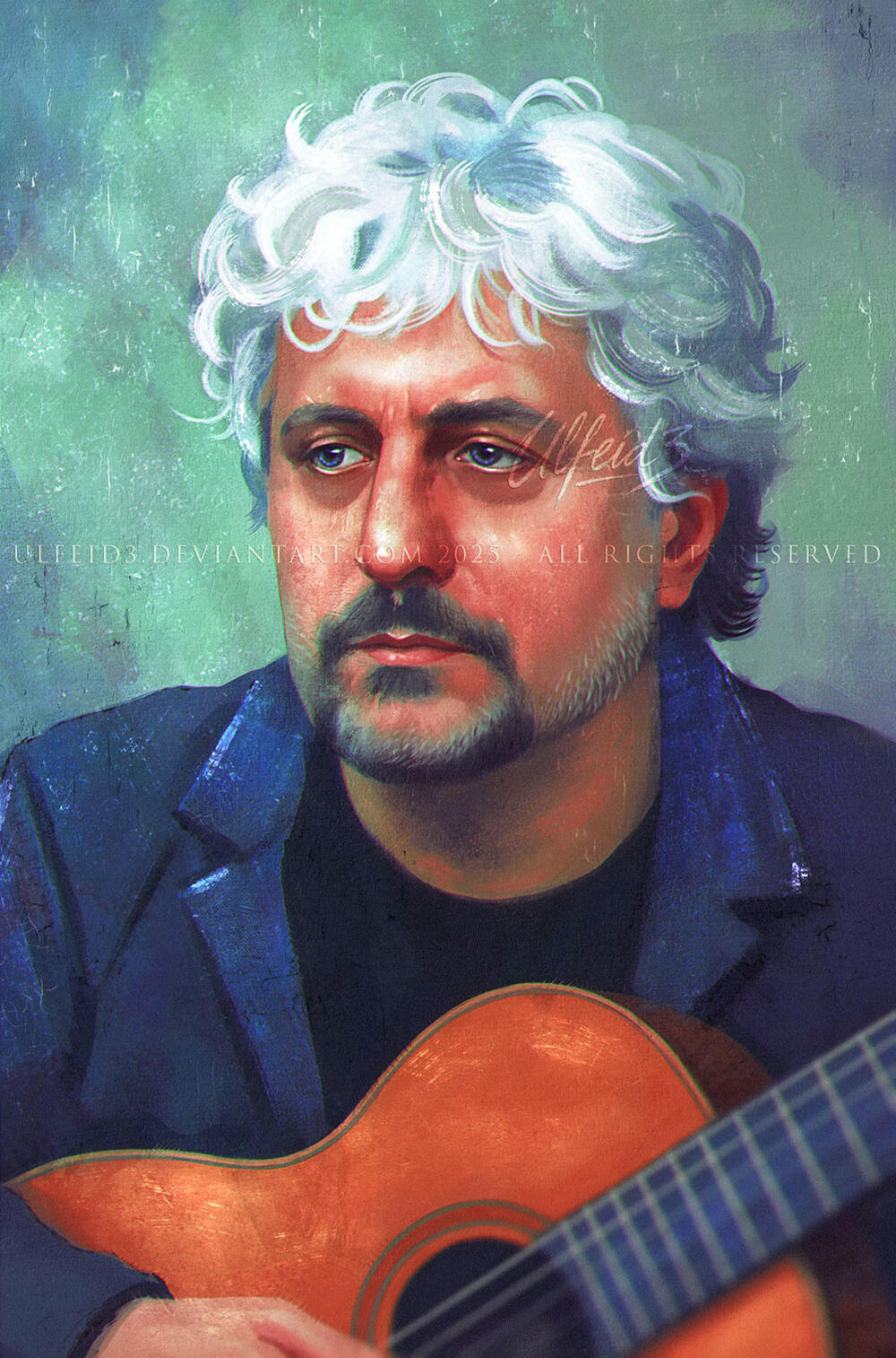 Character art bust by Ulfeid3 - Pino Daniele tribute Character art bust by Ulfeid3 - Pino Daniele tribute