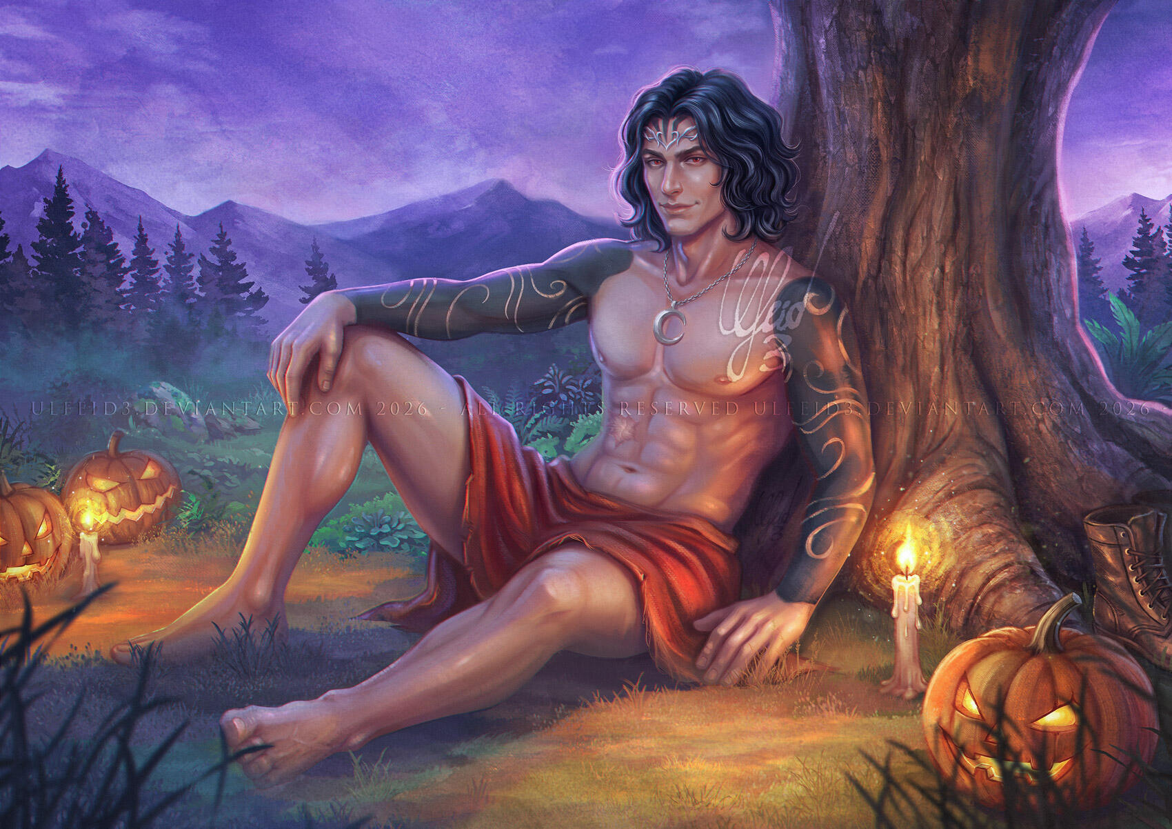 Character art full illustration - Azrael by Ulfeid3
