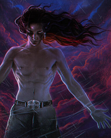 Digital art - Fantasy feral art by Ulfeid3