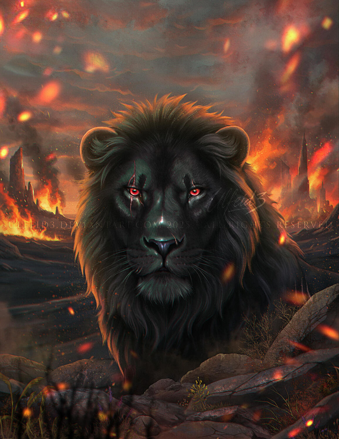 FULL RENDER LION PORTRAIT FULL RENDER LION PORTRAIT