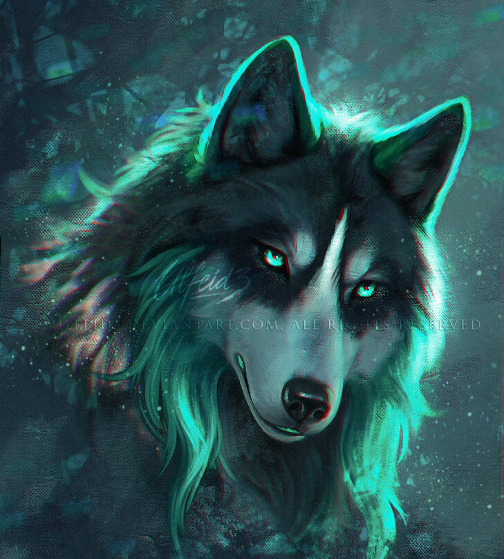 PAINTERLY WOLF PORTRAIT PAINTERLY WOLF PORTRAIT