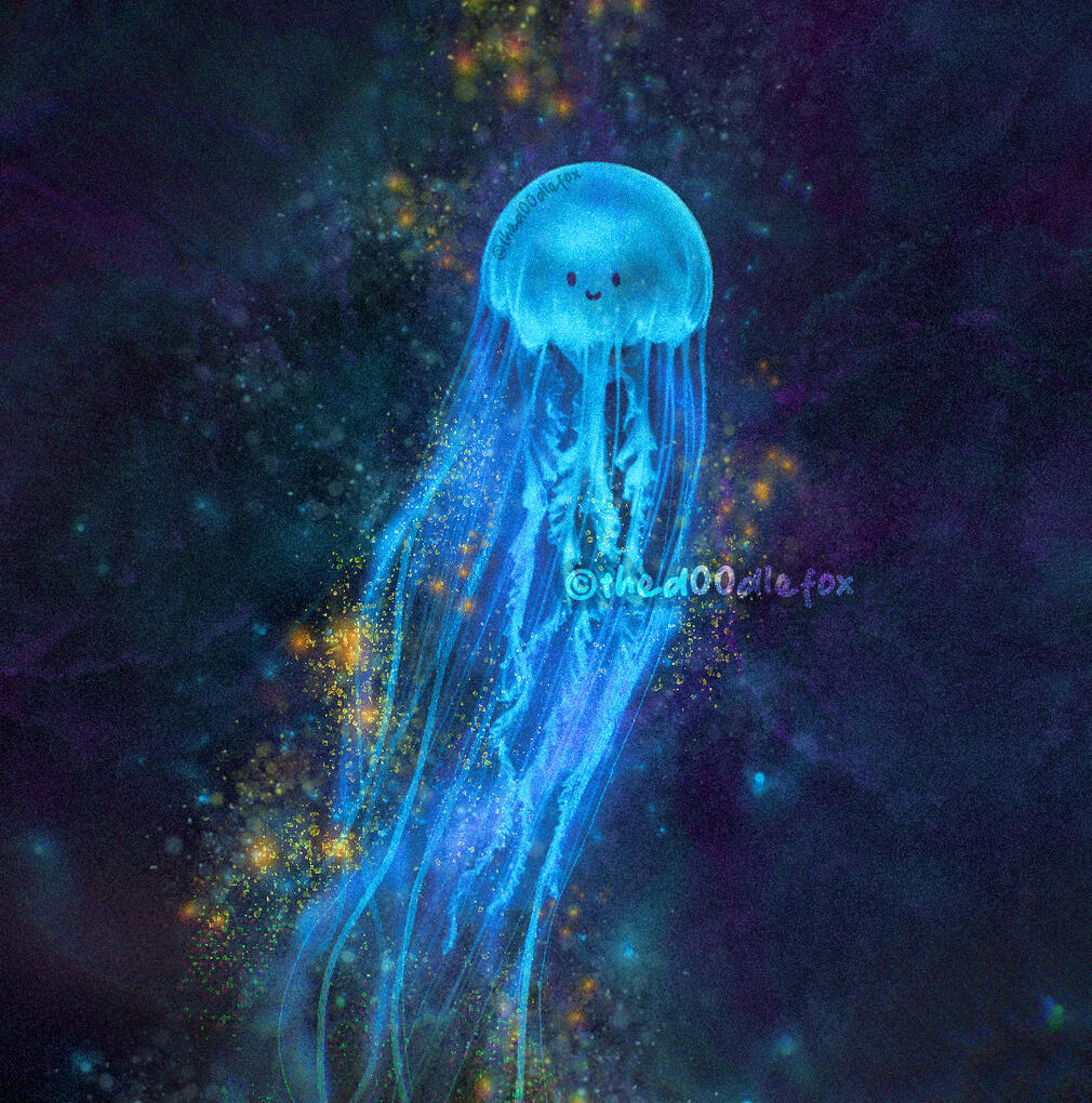 CHIBI FANTASY ILLUSTRATION, Jellyfish by Ulfeid3