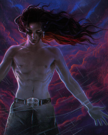 Halfbody character art - Simple render