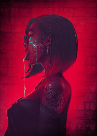 Halfbody character art - Full render