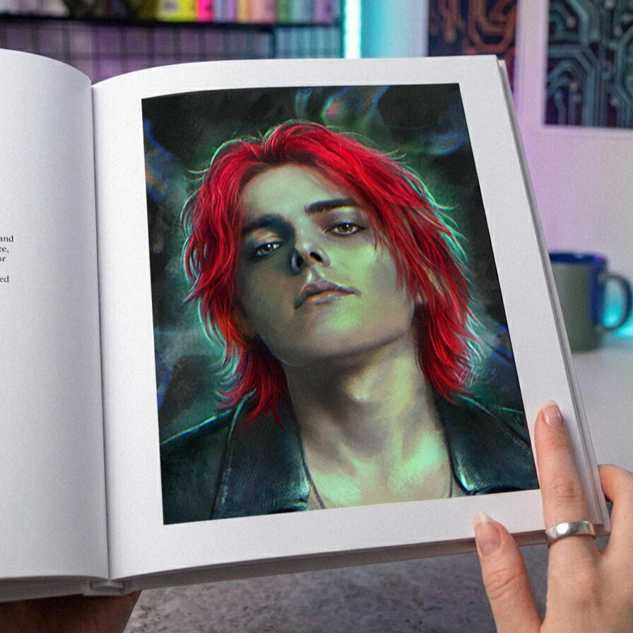 Book art - Internal character art, single spread by Ulfeid3 Book art - Internal character art, single spread by Ulfeid3