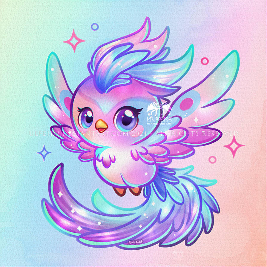 CHIBI MASCOT STICKER - PHOENIX