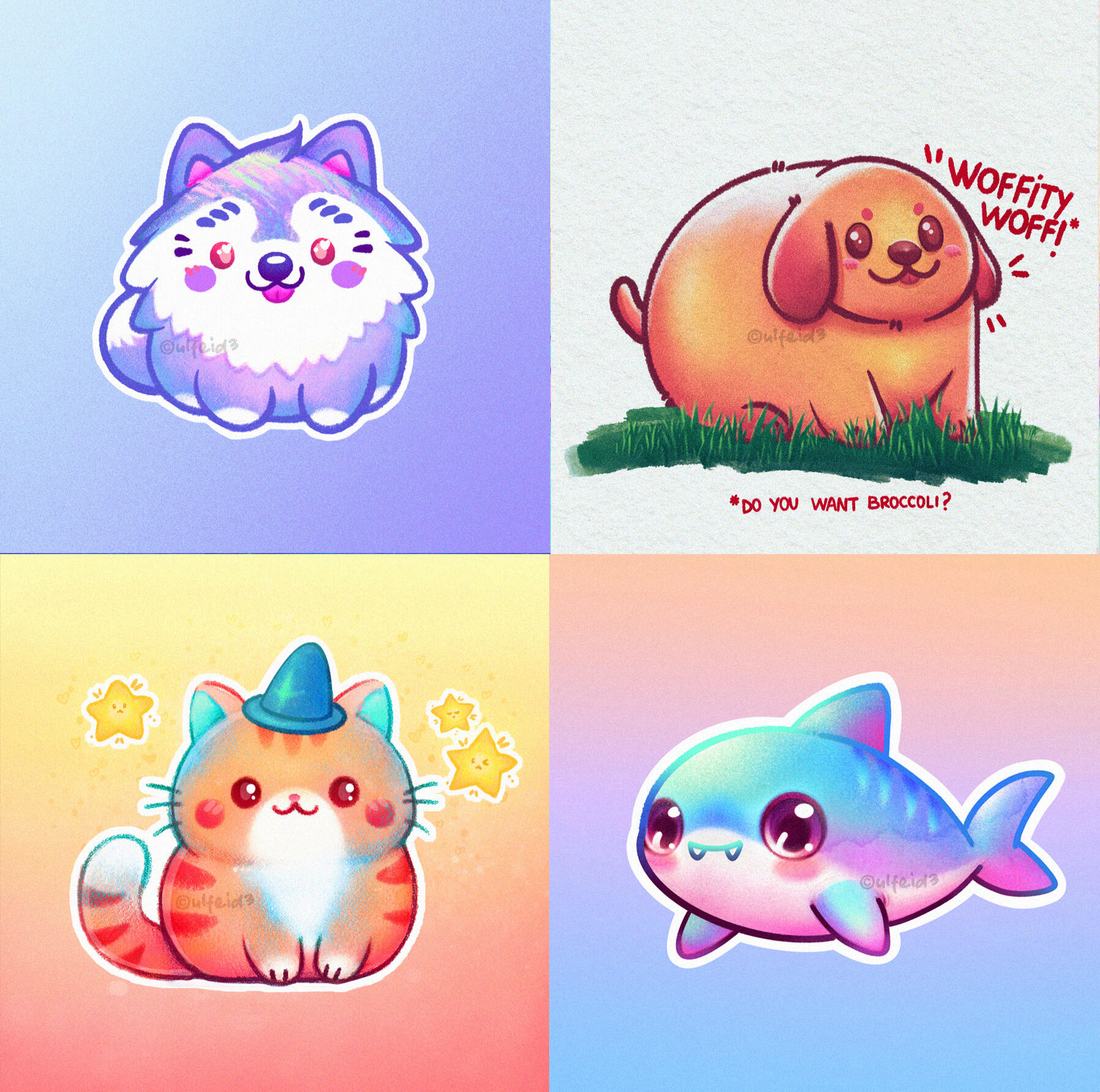 CHIBI STICKER CHARACTERS EXAMPLES